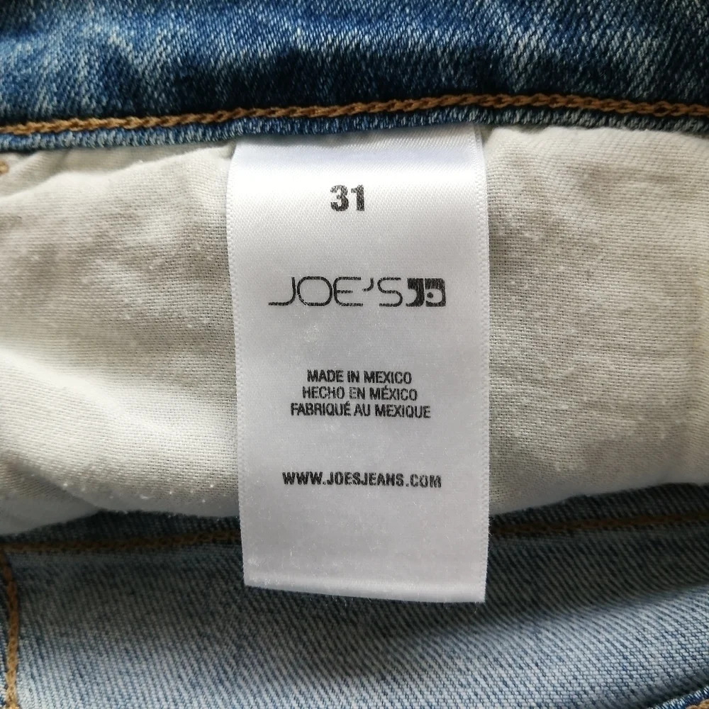 Joe's Jeans High Rise Straight Leg Ankle Jeans in Canella w Distressing Size 31 - Picture 12 of 16